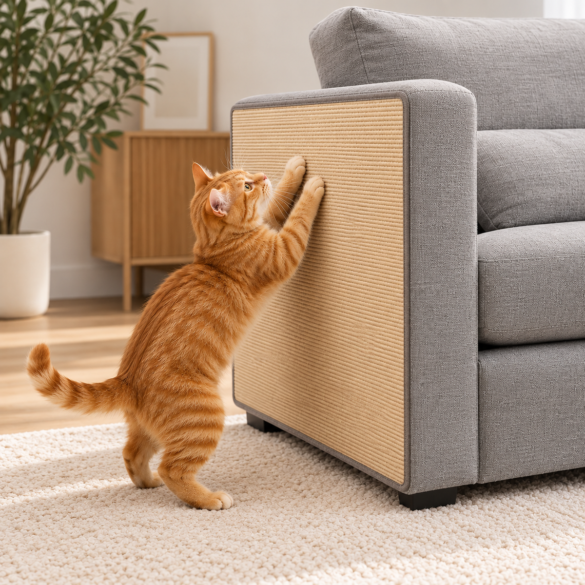 Rascador protector para sofá para gatos