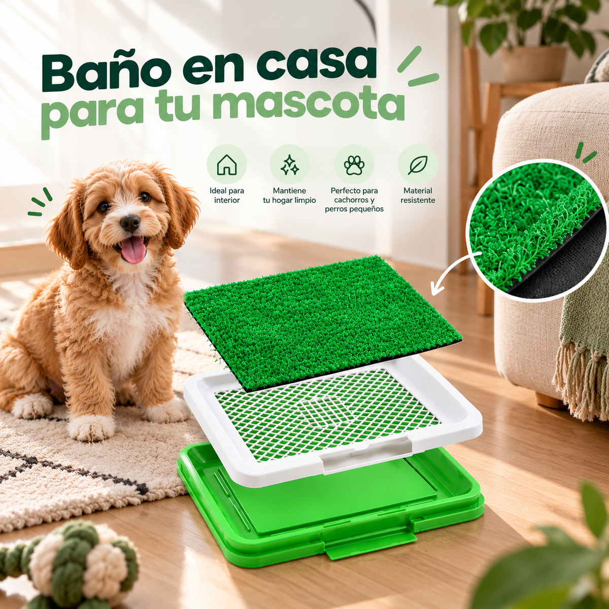Baño Entrenamiento Ecológico Perros