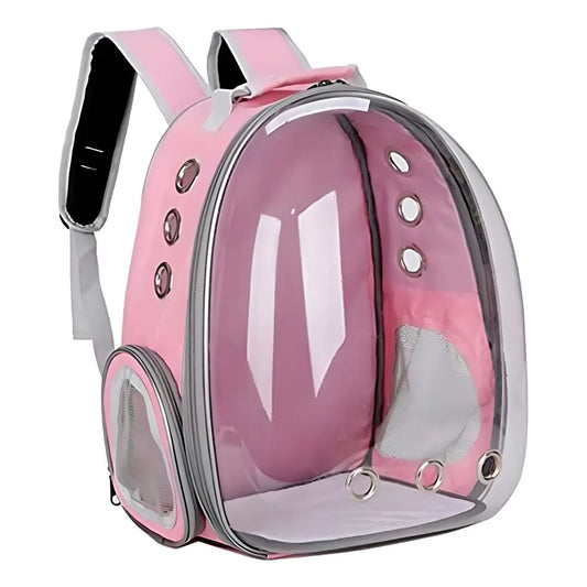 Mochila Transportadora para Mascotas Rosada